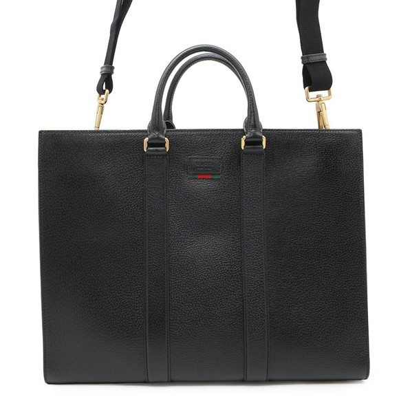 GUCCI Black Leather Shoulder Bag - Picture 1 of 12